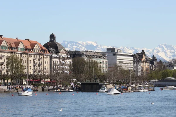 Scenic view of the town in Zurich — ストック写真