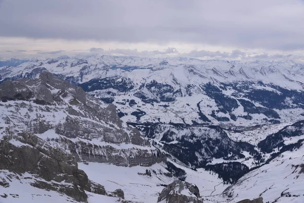 Saentis Dağları Nın Manzarası — Stok fotoğraf