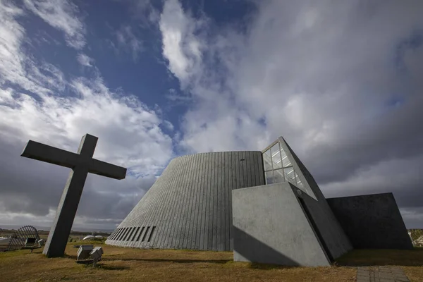 Blonduos Φάλαινα Εκκλησία Ισλανδία — Φωτογραφία Αρχείου