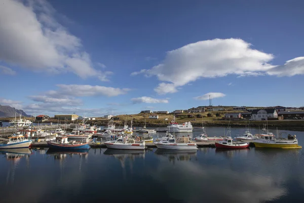 Djupivogur Port Docked Boats Iceland — 图库照片