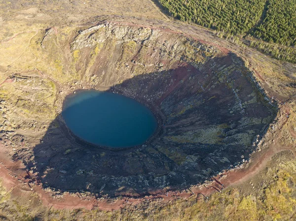 Island Skönhet Krater Sjö — Stockfoto