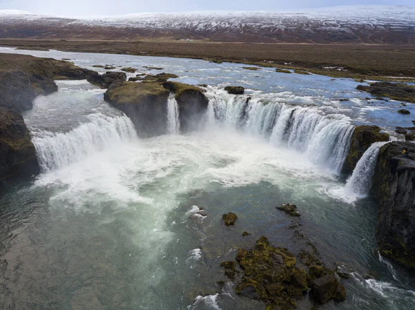 Widok Wodospad Godafoss Islandia — Zdjęcie stockowe