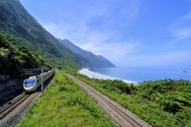Qingshui Cliff Tayvan, doğa manzarası.