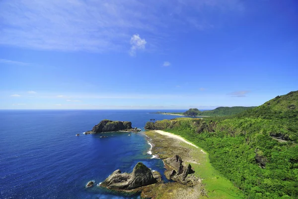 Alto Ángulo Tiro Isla Verde Taiwán — Foto de Stock