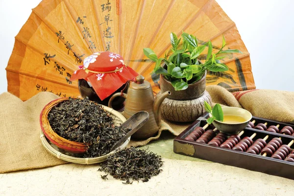 Chinese Tea Pot Set White Background — Stock Photo, Image