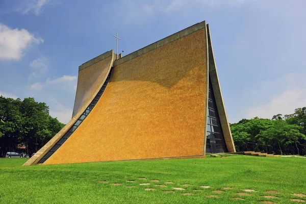 Διάσημη Αρχιτεκτονική Παρεκκλήσι Luce Του Πανεπιστημίου Tunghai Στην Taiwan — Φωτογραφία Αρχείου