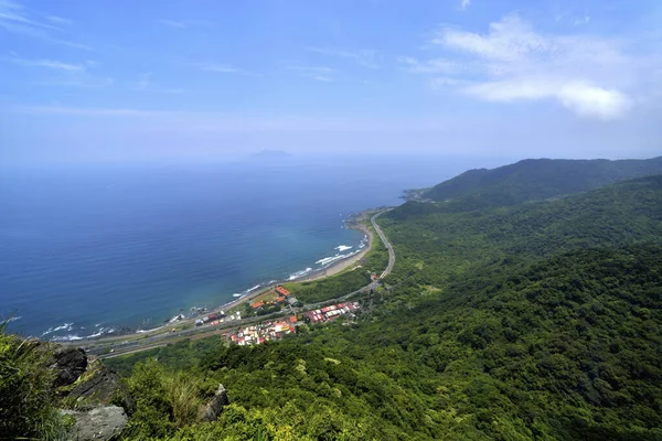 Високий Кут Знімання Honeymoon Bay Yilan County Taiwan — стокове фото
