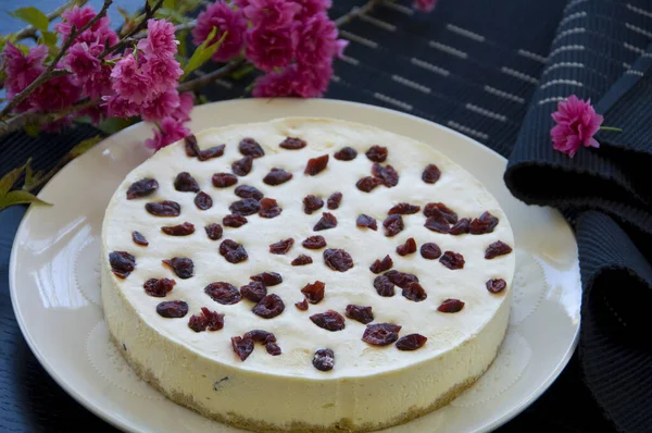 Het Portret Van Zoete Room Cake — Stockfoto