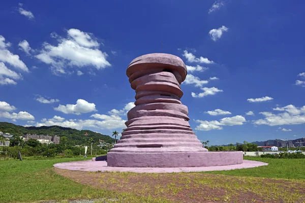 Foto Laterale Del Paesaggio Panoramico Nella Città Nuova Taipei Taiwan — Foto Stock