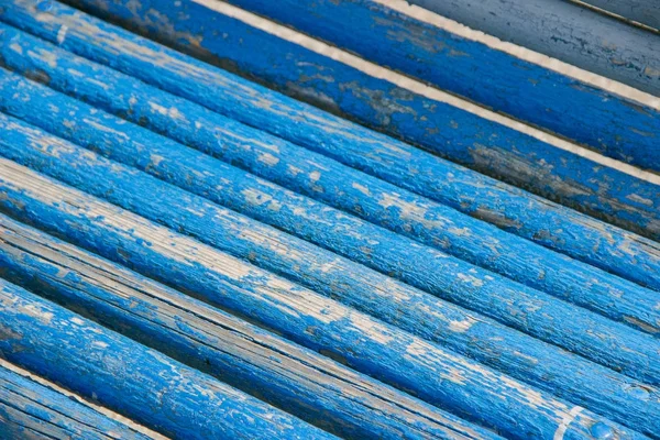 Красивая текстура деревянных планок голубого цвета — стоковое фото