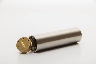 Elektronik sigara siyah ve çelik col Söktüğünüz parçaları