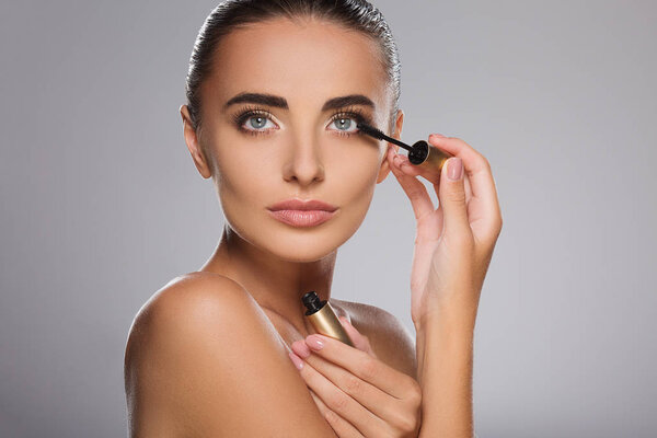 Beautiful girl with mascara 