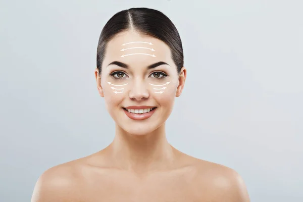 Young female with clean fresh skin — Stock Photo, Image