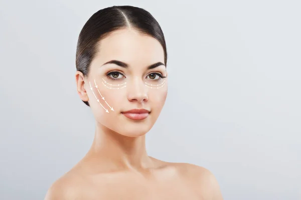 Young female with clean fresh skin — Stock Photo, Image