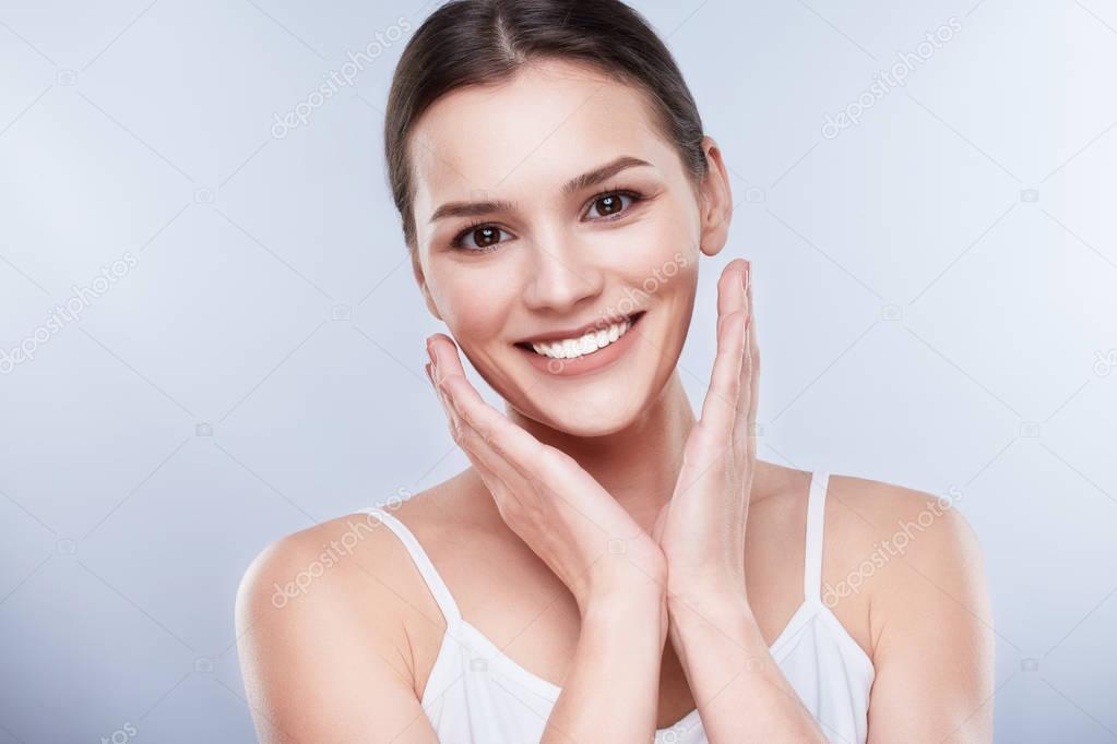 Woman with beautiful smile