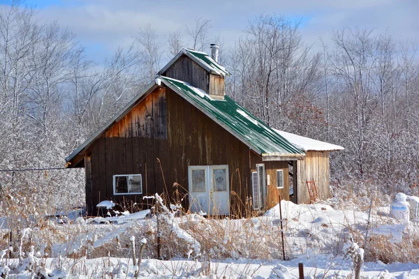 Ancienne Maison Bois Dans Village — Photo