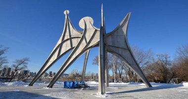 MONTREAL CANADA 05 17: Alexander Calder heykeli L 'Homme French (