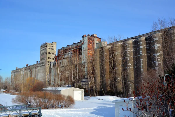 Montreal Canada 2020 Canada Maltage Cie Lte Grain Elevators Montreal — Foto de Stock