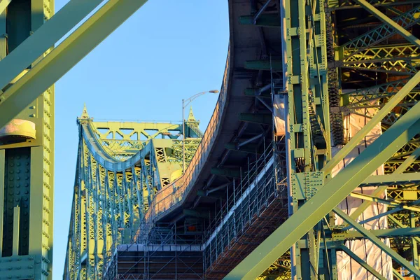 Montreal Canada 2019 Puente Jacques Cartier Puente Voladizo Armadura Acero — Foto de Stock