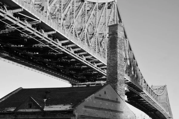 Montreal Canada 2019 Jacques Cartier Bridge Een Stalen Brug Rivier — Stockfoto