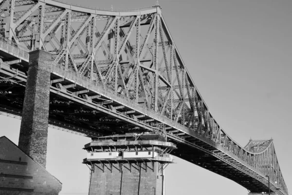 Montreal Canada 2019 Jacques Cartier Bridge Een Stalen Brug Rivier — Stockfoto