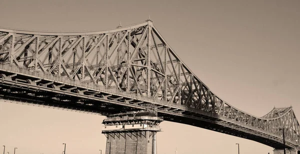 Montreal Canada 2019 Jacques Cartier Bridge Een Stalen Brug Rivier — Stockfoto