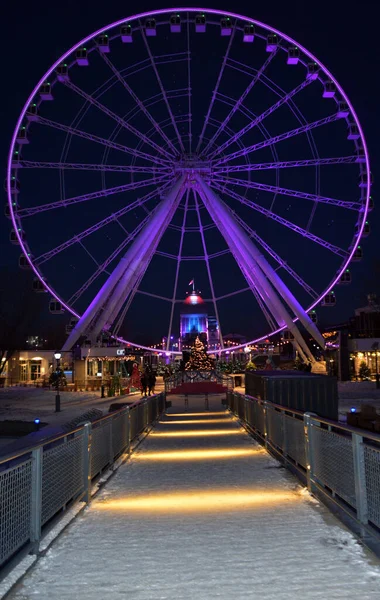 Монреаль Grande Roue Montreal Tallest Ferris Wheel Canada Allows You — стоковое фото