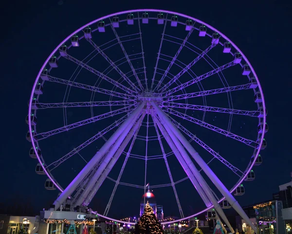 Монреаль Grande Roue Montreal Tallest Ferris Wheel Canada Allows You — стоковое фото