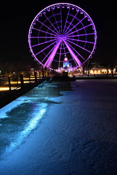 Монреаль Grande Roue Montreal Tallest Ferris Wheel Canada Allows You — стоковое фото