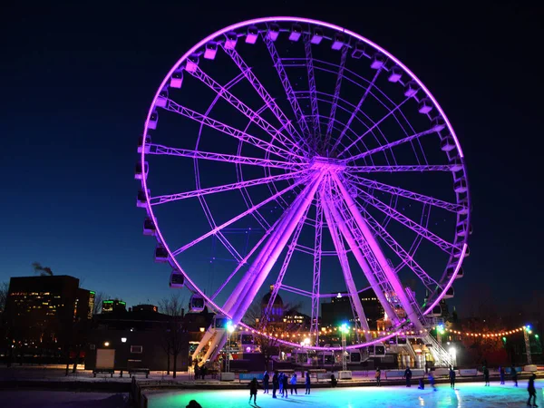 Монреаль Grande Roue Montreal Tallest Ferris Wheel Canada Allows You — стоковое фото