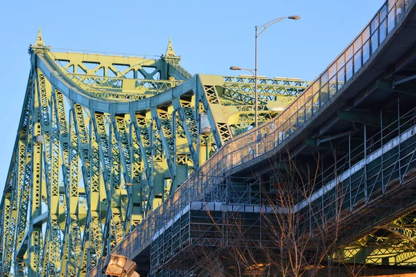 Montreal Canada 2019 Puente Jacques Cartier Puente Voladizo Armadura Acero — Foto de Stock