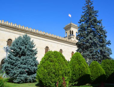 Gori, Gürcistan - 28 Eylül 2016: Bina, müze, Joseph Stalin Gori içinde. Stalin doğduğum şehirde.