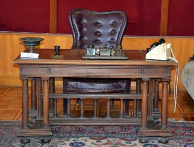 Gori, Gürcistan - 28 Eylül 2016: Bina, müze, Joseph Stalin Gori içinde. Stalin doğduğum şehirde.