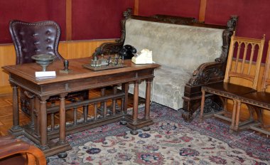 Gori, Gürcistan - 28 Eylül 2016: Bina, müze, Joseph Stalin Gori içinde. Stalin doğduğum şehirde.