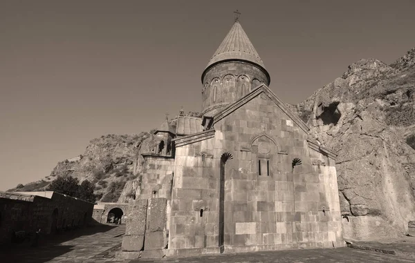 Kotayk Armenia Geghard Medieval Monastery Kotayk Province Armenia Carved Out — Stock Photo, Image