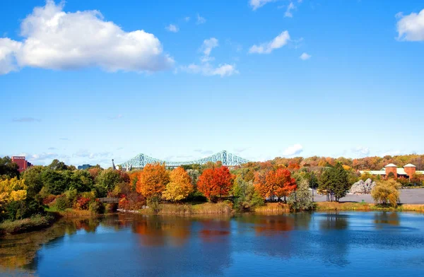 Beautiful Autumn Park Montreal Canada — Stock Photo, Image