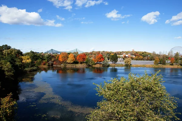 Beautiful Autumn Park Montreal Canada — Stock Photo, Image