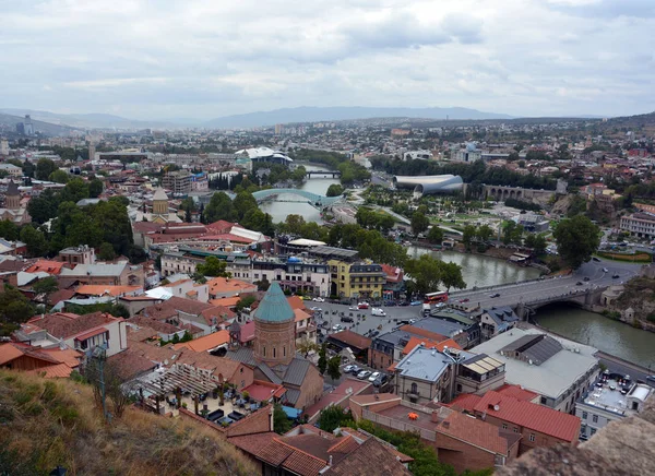 Tbilisi Georgia 第比利斯的眼见 公元5世纪由伊比利亚的瓦赫唐一世创建 此后第比利斯成为格鲁吉亚各王国和共和国的首都 — 图库照片