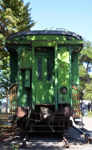 Gori ジョージア州 2019年9月12日 ジョージア州ゴリにある博物館で 個人用装甲車スターリンの鉄道車両ワゴン — ストック写真