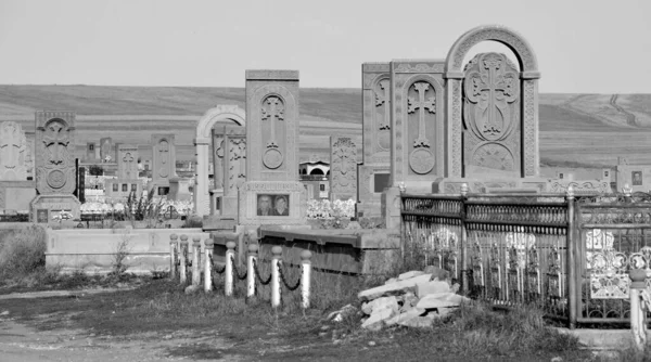 Noraduz Armenia Noraduz Διάσημο Για Μεγάλο Νεκροταφείο Khachkars Σταυρούς Πέτρες — Φωτογραφία Αρχείου