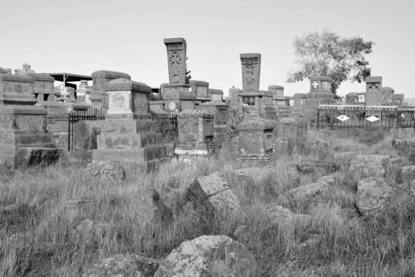 Noraduz Armenia Noraduz Famoso Por Seus Grandes Khachkars Cruzes Pedras — Fotografia de Stock