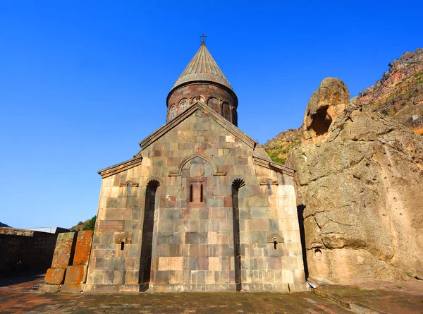 Kotayk Armenia Geghard Medieval Monastery Kotayk Province Armenia Carved Out — Stock Photo, Image