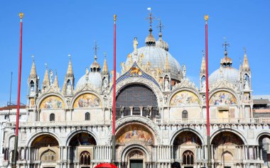   Venedik, İtalya 14 Ekim 2017 San Marco Katedrali