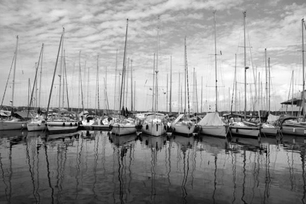 Bateaux Dans Marina Port Ville — Photo