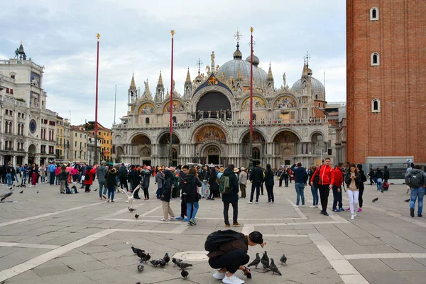 Piazza San Marco Plein Venetië Italië — Stockfoto