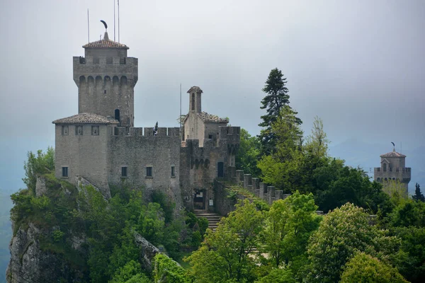 Vista Castelo Carcassonne França — Fotografia de Stock