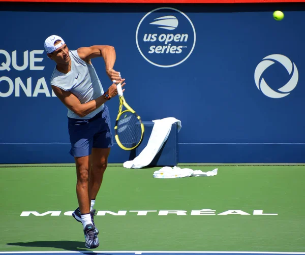 Montreal Agosto Raphael Nadal Campo Treinamento Montreal Rogers Cup Agosto — Fotografia de Stock