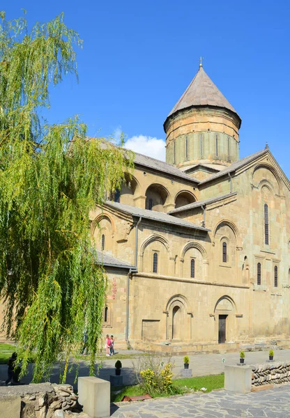 Svetitskhoveli Kathedraal Een Georgisch Orthodoxe Kathedraal Gelegen Historische Stad Mtskheta — Stockfoto