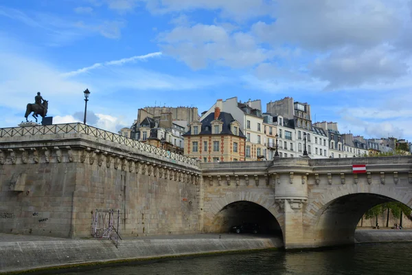 Pont Neuf Szajna Folyón Párizsban Franciaországban — Stock Fotó