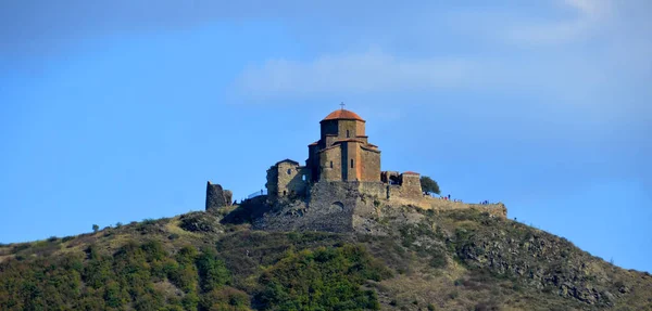 Jvari Georgia Jvari Kloster Sjätte Århundradets Georgiska Ortodoxa Kloster Nära — Stockfoto